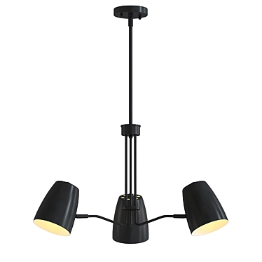 Logan Chandelier: Elegant Lighting Fixture 3D model image 1 