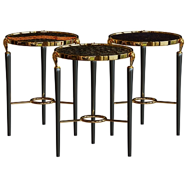 Elegant Gisele Side Table: Perfect Accent Piece 3D model image 1 