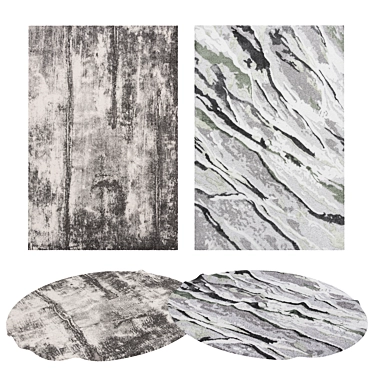 Versatile Set of 8 Rugs - Stunning Variety, High-Quality 3D model image 1 