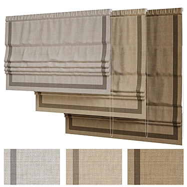 Linen Roman blind.