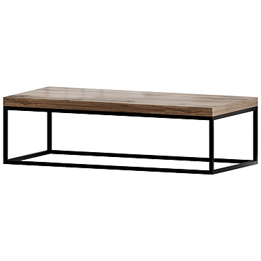 Malcolm Outdoor Rectangular Coffee Table 3D model image 1 