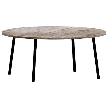 Sleek Round Emeco Coffee Table 3D model image 1 