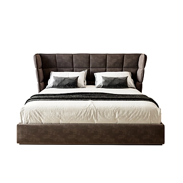 Luxury B&B Italia Husk Bed 3D model image 1 