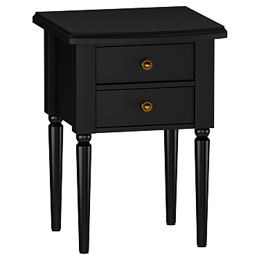 Stylish Blues Bedside Table 3D model image 1 