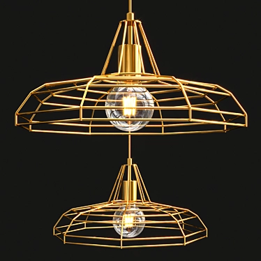 Elegant SONAR Chandelier: Illuminate in Style 3D model image 1 