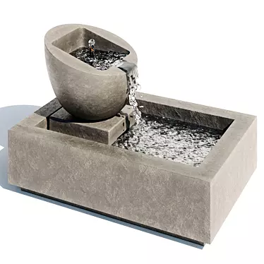 Serenity Falls Water Feature 3D model image 1 