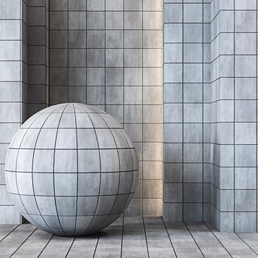 4K Concrete Tile Texture Pack 3D model image 1 