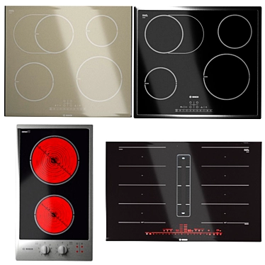 Bosch Induction Hobs Set 3D model image 1 