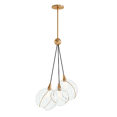 Skye Cluster Chandelier: Modern Illumination Masterpiece 3D model image 1 