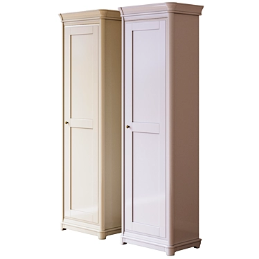 RIVIERA Wooden Wardrobe: Elegant and Spacious 3D model image 1 