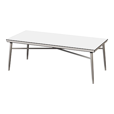 Elegant Willow Coffee Table 3D model image 1 