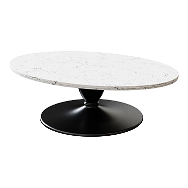 Elegant Chapman 52" Marble Table 3D model image 1 