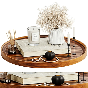 Elegant Decor Set 02 3D model image 1 