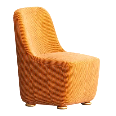 Sleek JACKSON Easy Chair 3D model image 1 