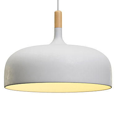 Sleek Acorn Pendant Light 3D model image 1 