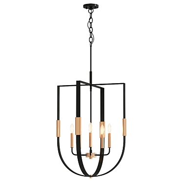 Heathrow Chandelier: Timeless Elegance Illuminated 3D model image 1 