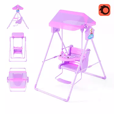 Fun-tastic Kids Swing 3D model image 1 