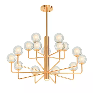 Elegant Galalini Chandelier 3D model image 1 