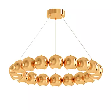 Sleek Timebeus Pendant Light 3D model image 1 