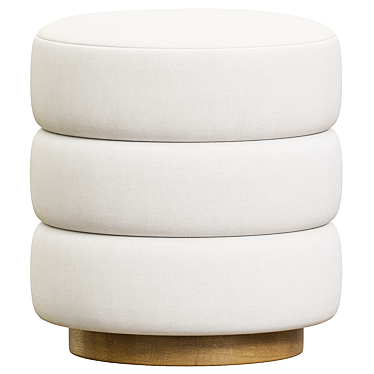 Babylone Ottoman: Stylish and Functional 3D model image 1 