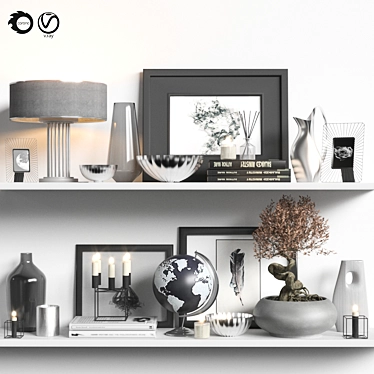 Elegant Decor Set 2015 3D model image 1 