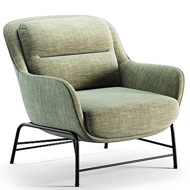 Elegant SADIRA Armchair: Exquisite Design and Comfort 3D model image 1 