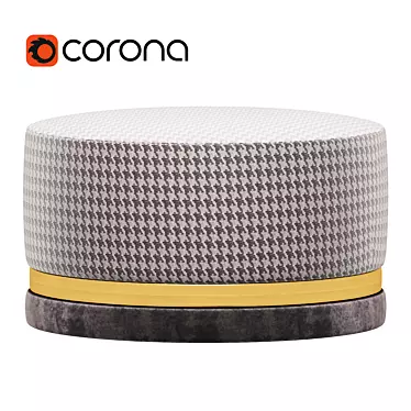 Comfy Cazarina Pouf 3D model image 1 