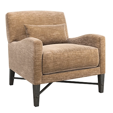 Elegant Dalida Lounge Chair: The Perfect Blend of Style and Comfort 3D model image 1 