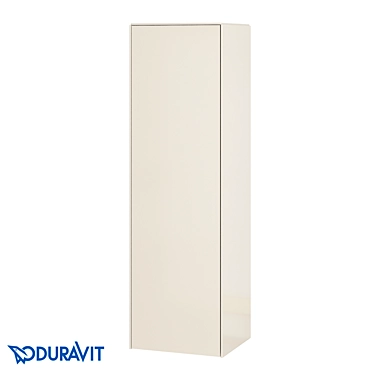 White Tulip Hanging Wardrobe with Glass Shelves 3D model image 1 