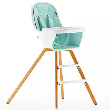 Evolur Zoodle: 3-in-1 High Chair 3D model image 1 