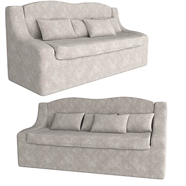 3x Soft Sofa Set 3D model image 1 