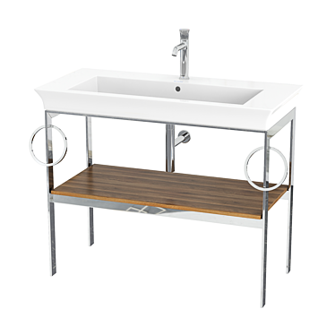 DURAVIT White Tulip Metal Console - WT4547B 3D model image 1 