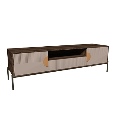 Bergamo TV Stand: Stylish and Functional 3D model image 1 