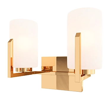 Modern 2 Light Arrow Vanity 3D model image 1 