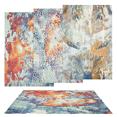 Versatile Set of 6 Rugs 3D model image 1 