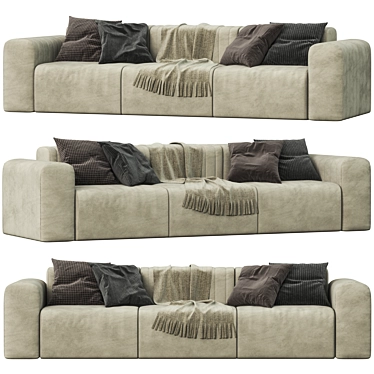 NORR 11RIFF Contemporary Sofa 3D model image 1 