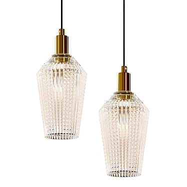 Title: Rosny Pendant Light: Sleek Design for Modern Spaces 3D model image 1 