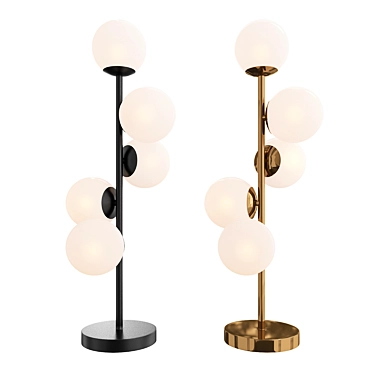 Modern Ball-shaped Lamp 3D model image 1 
