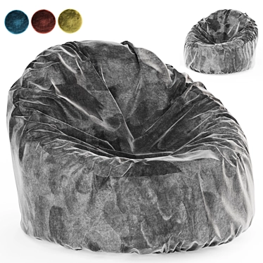 Cozy Bean Bag Chair in 4 Colors 3D model image 1 