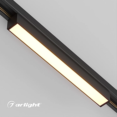 MAG-ORIENT-FLAT: Sleek DALI Track Luminaire 3D model image 1 