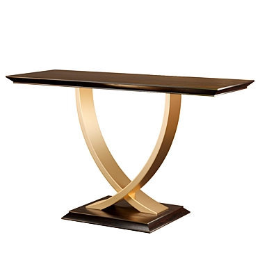 Handcrafted Art Deco Bergamo Console 3D model image 1 