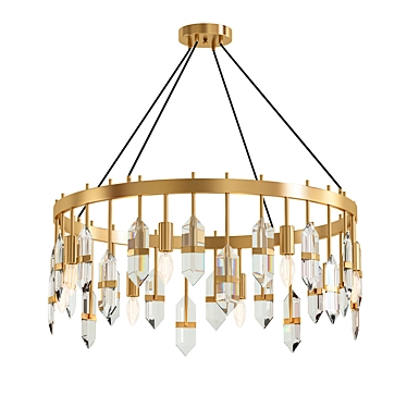 Marble Elegance Chandelier 3D model image 1 