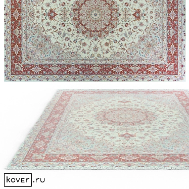 Tabriz IR Traditional Floral Carpet 3D model image 1 