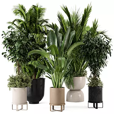 Greenery in Ferm Living Bau Pot: Set of 538 3D model image 1 