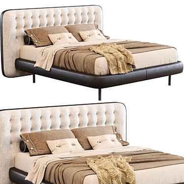 Dedalo Up Modern Bed by Desiree 3D model image 1 