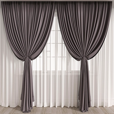 Title: Versatile Curtain with 107K Polys 3D model image 1 