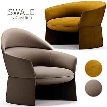 Title: SWALE Armchair - Modern Elegance 3D model image 1 