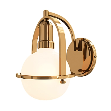 Elegant Somerset Wall Sconce 3D model image 1 