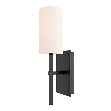 Sleek Modern Sconce - 1 Light 3D model image 1 