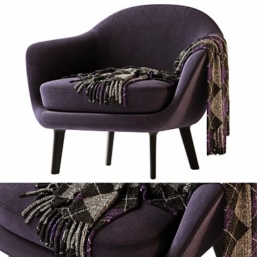 Sum Accent Armchair: Modern Elegance in 3D 3D model image 1 